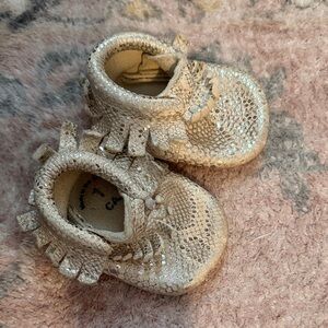 Freshly Picked Gold Snake Moccasins